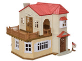 Sylvanian Families Byhus med Lys - med hemmeligt loftsrum