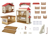 Sylvanian Families Byhus med Lys - med hemmeligt loftsrum