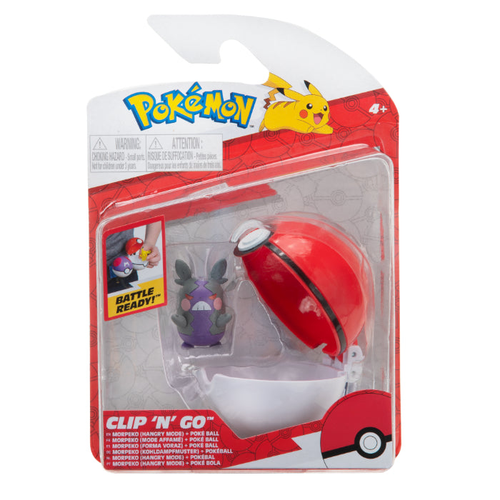 Pokémon clip n go hangr morpeko and poke ball