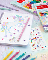 Farveblyanter Faber Castell grip Unicorn 10 + 3 sparkle