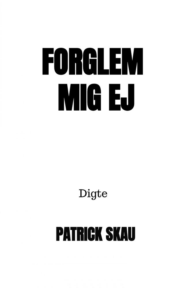 Forglem mig ej