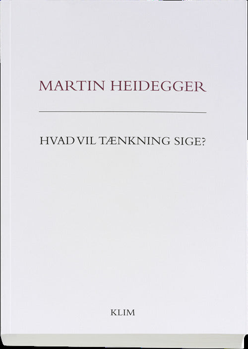 Hvad vil tænkning sige?