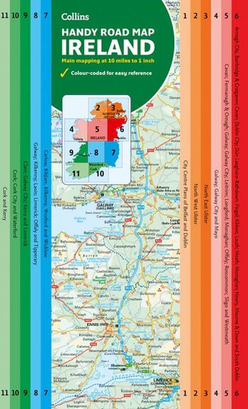 Map Of Ireland Handy Ideal For Route Planning