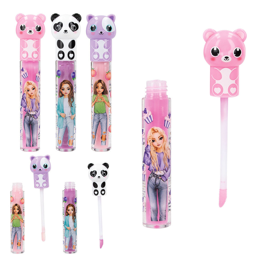 TOPModel Lipgloss Beauty and me figur bamse, panda, kat asst