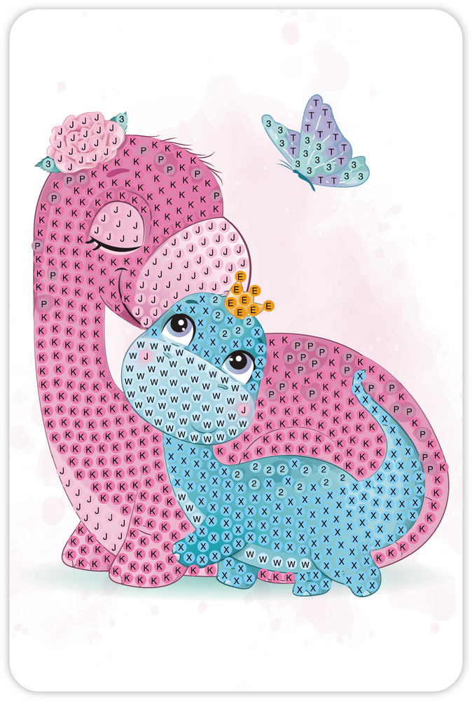 Diamond Art Dino 10 x 15 cm