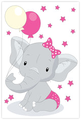 Diamond Art Elefant pige 10 x 15 cm