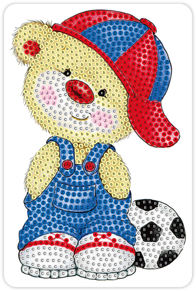 Diamond Art Bamse 10 x 15 cm