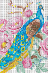 Diamond Art Påfugl 20 x 30 cm