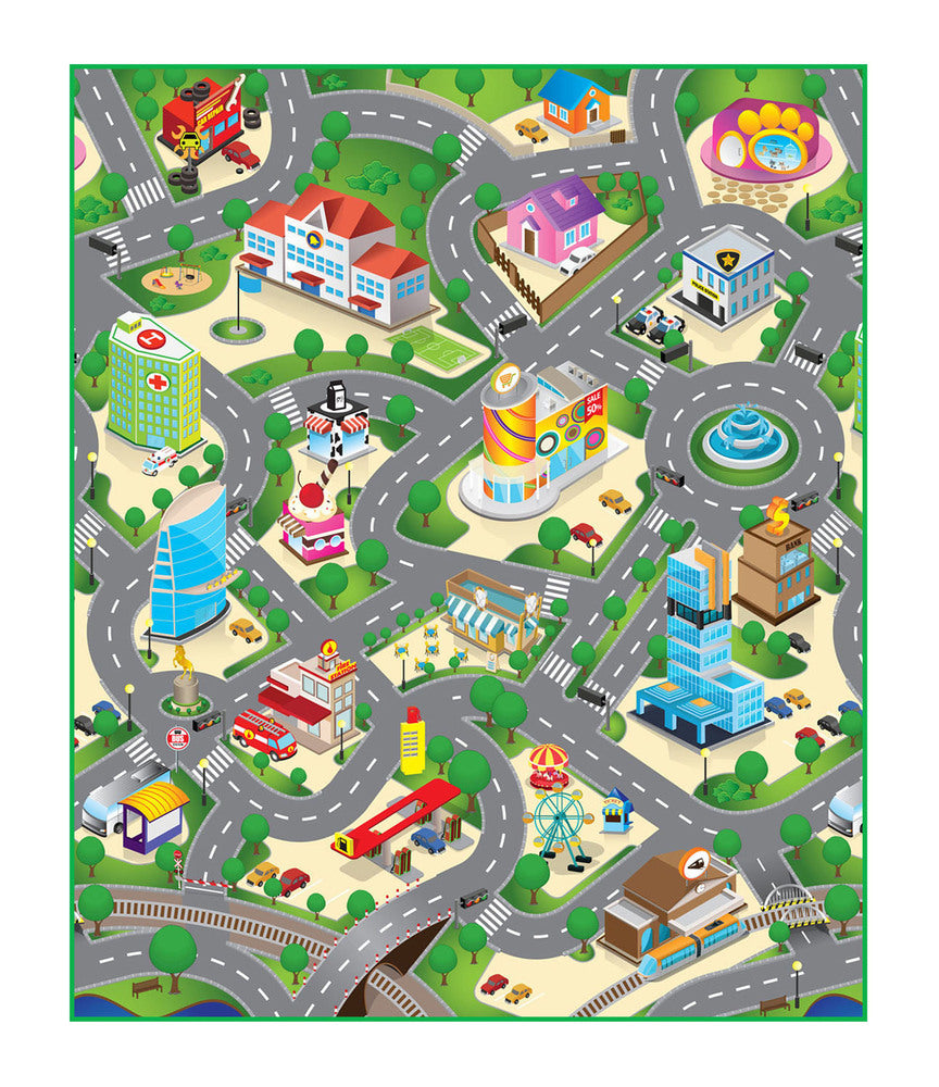 D2 Legemåtte city 120 cm