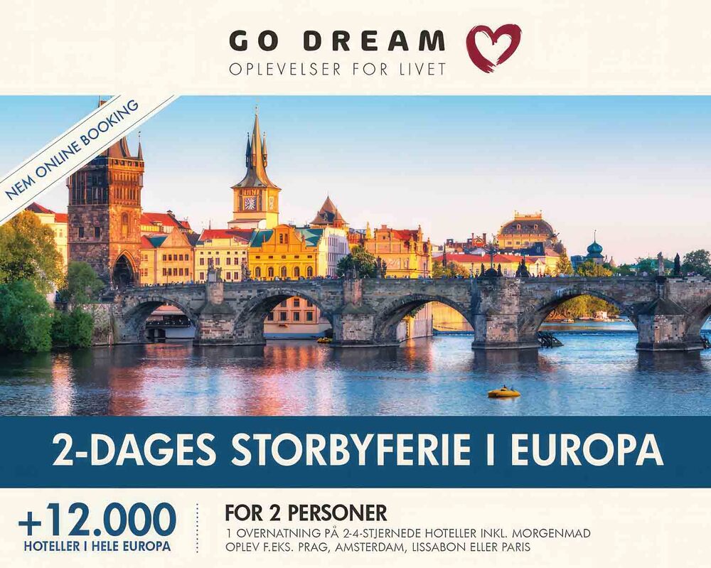 GO DREAM 2 dages storbyferie i Europa