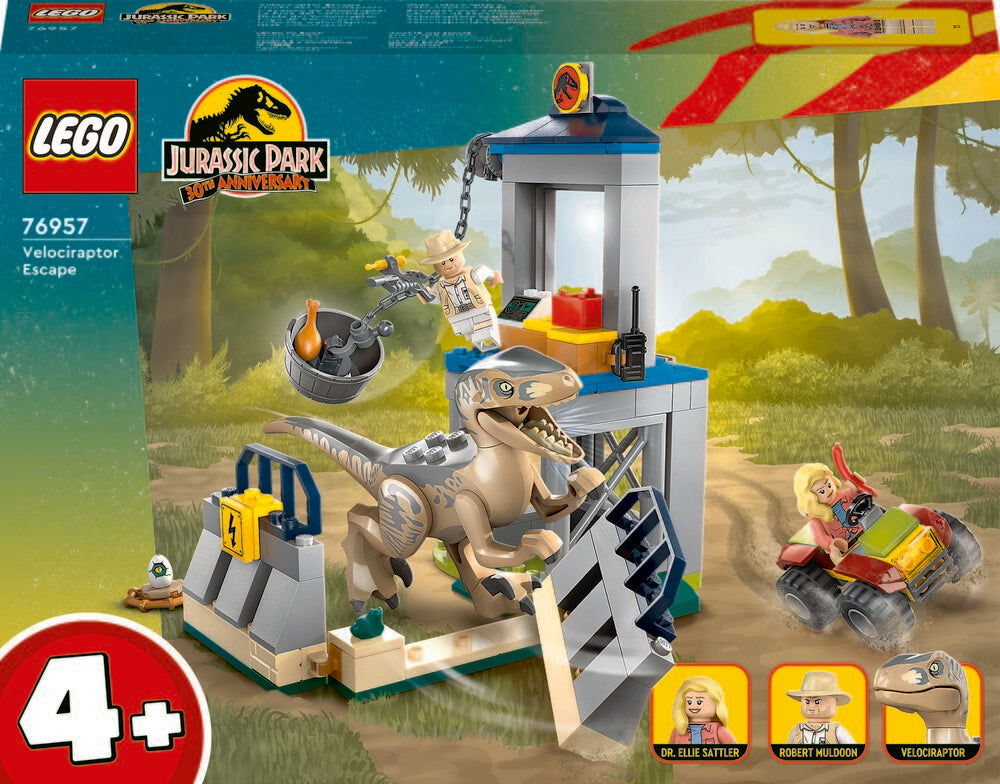 76957 LEGO Jurassic World Velociraptor-flugt