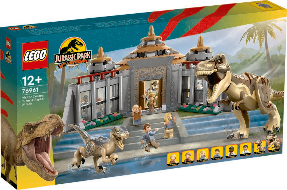 76961 LEGO Jurassic World Besøgscenter T. rex- og raptor-angreb