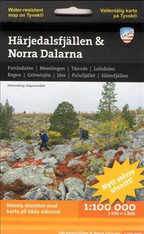 Härjedalsfjällen & norra Dalarna 1:100 000