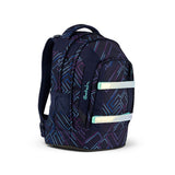 satch skoletaske purple laser