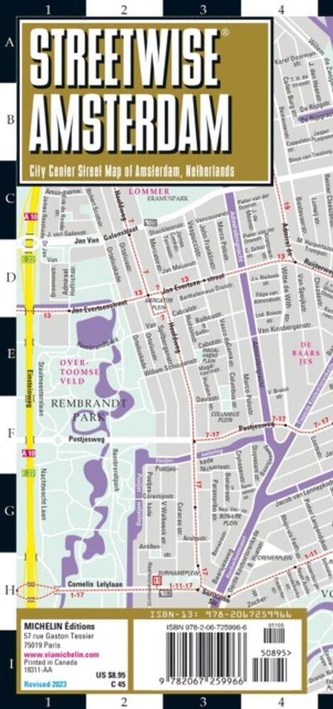 Amsterdam Streetwise Map (Laminated)