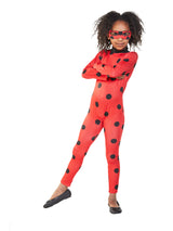 Miraculous Ladybug dragt og maske str. 5-6 år