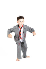 Zombie skoledreng-kostume str. 8-10 år