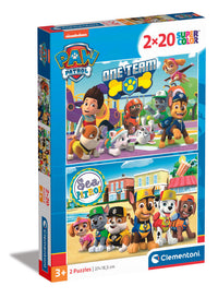 Puslespil Paw Patrol 2 X 20 brikker