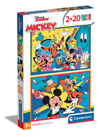 Puslespil Mickey New 2 X 20 brikker