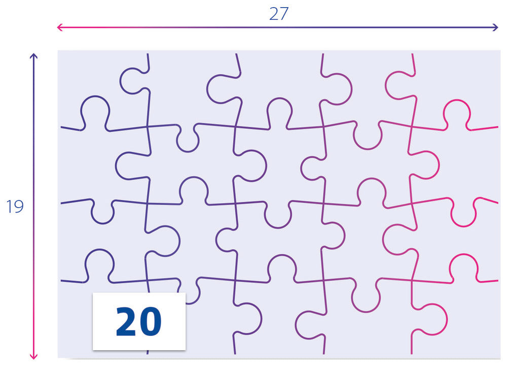 Puslespil Mickey New 2 X 20 brikker