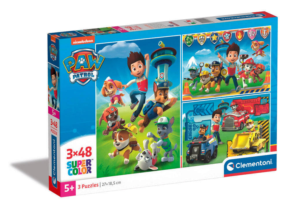 Puslespil Paw Patrol 1, 3 X 48 brikker