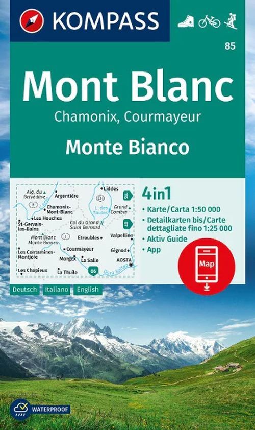 Mont Blanc - Monte Bianco: Chamonix - Courmayeur