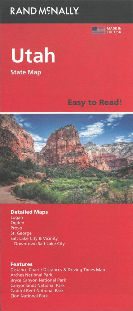 Utah State Map, Rand McNally