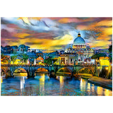 Puslespil Peters Basilica & Angelo Bridge 1500 Brikker