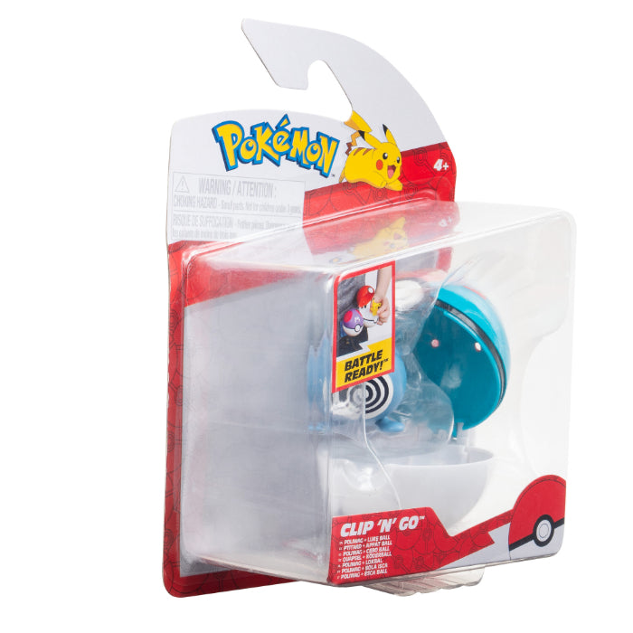Pokémon Clip 'N Go POLIWAG AND POKE BALL