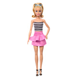 Barbie Fashionista Dukke Sort/Hvid Kjole