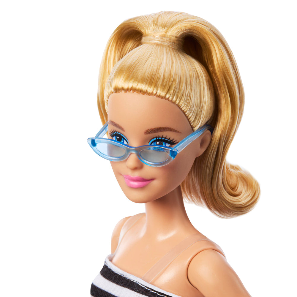 Barbie Fashionista Dukke Sort/Hvid Kjole