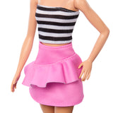 Barbie Fashionista Dukke Sort/Hvid Kjole