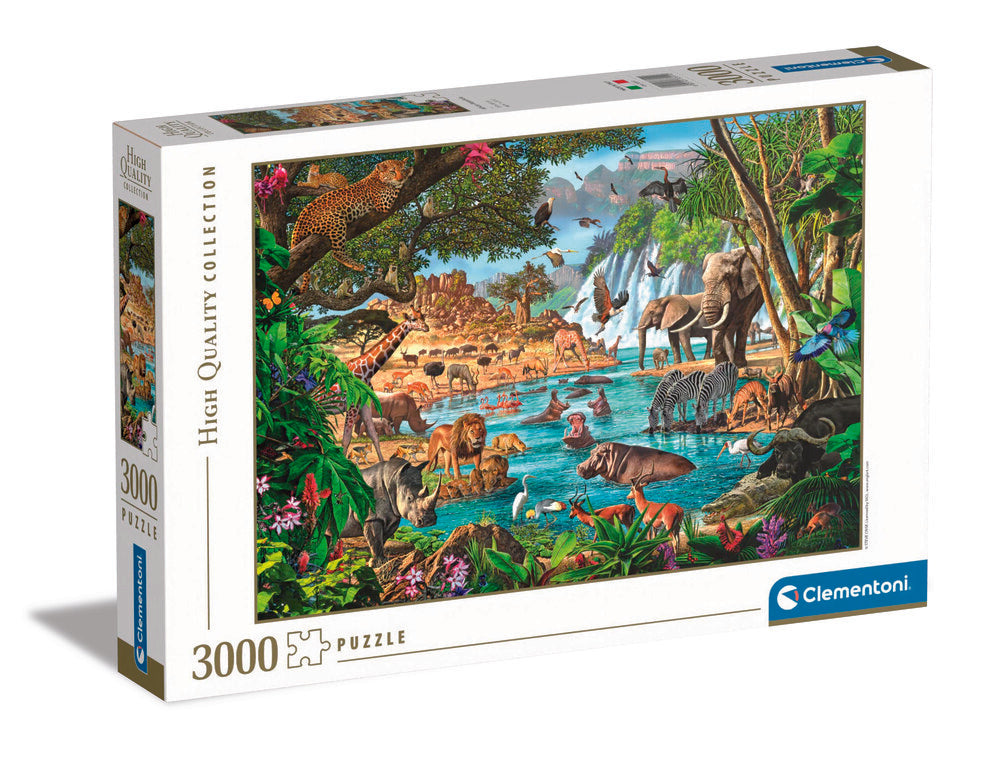 PUSLESPIL CLEMENTONI AFRICAN WATERHOLE 3000 BRIKKER