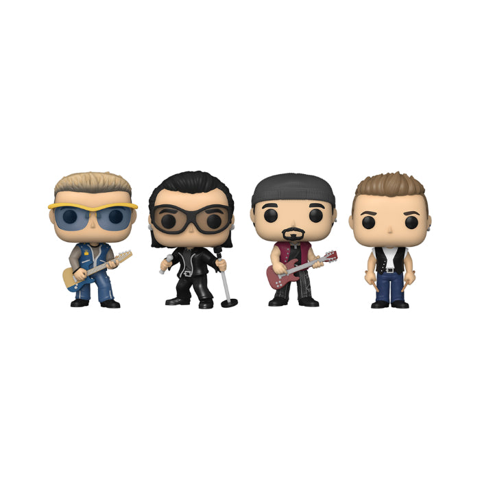 Funko! POP EXCLUSIVE 4-PAK U2 Adam, Bono, Larry The Edge