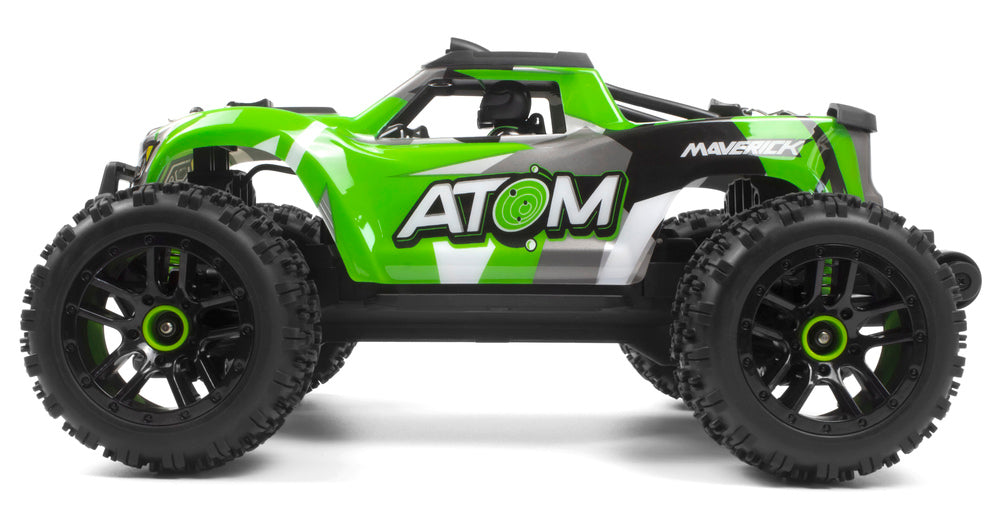 Fjernstyret Maverick Atom 4WD Electric Truck Grøn