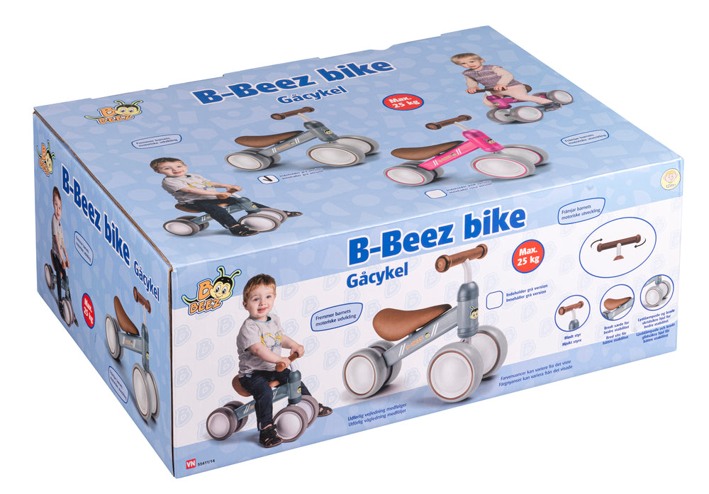 Gå-cykel B-BEEZ grå