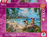 Puslespil Minnie & Mickey in Hawaii 1000 brikker
