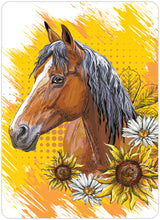 Diamond art hest brun 13 x 18 cm