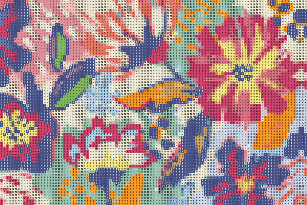 Diamond art blomster grafisk 20 x 30 cm