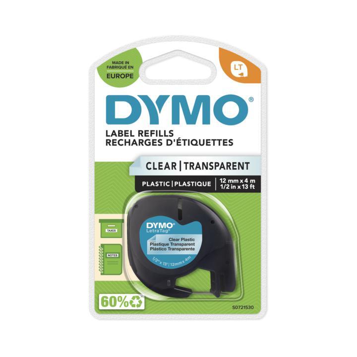 Tape letra tag 12mmX4m plast klar