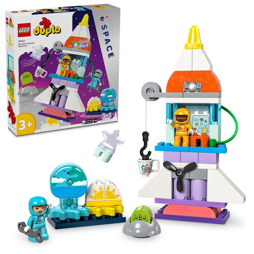 10422 LEGO DUPLO Town 3-i-1-eventyr med rumfærge