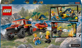 60412 LEGO City Fire Firhjulstrukket brandbil med redningsbåd