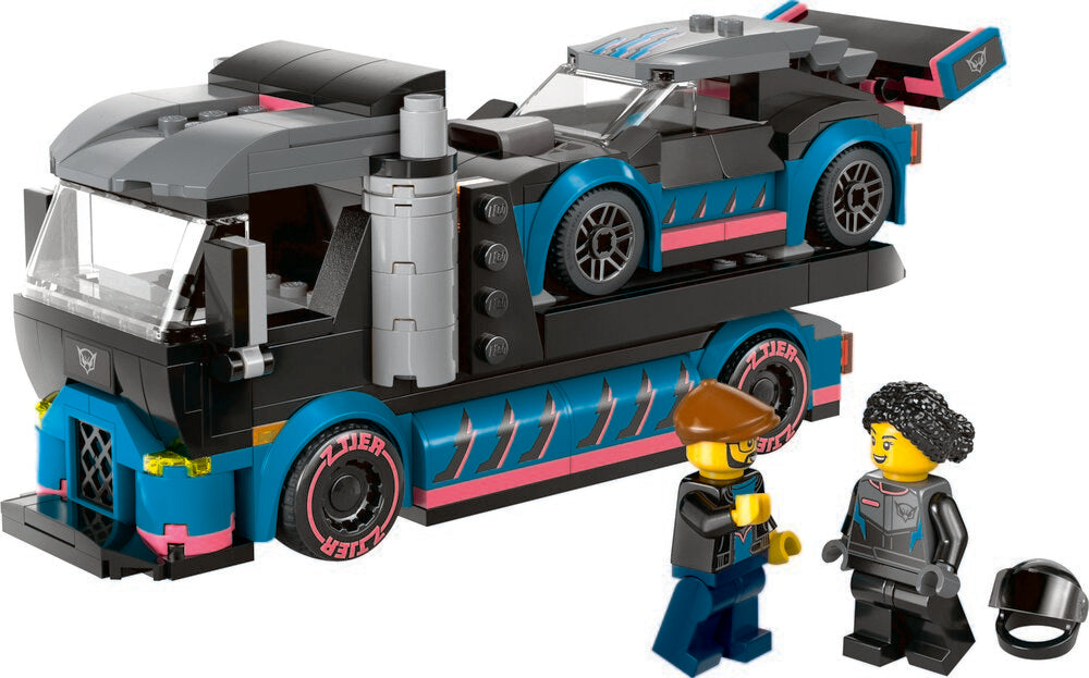 60406 LEGO City Great Vehicles Racerbil og biltransporter