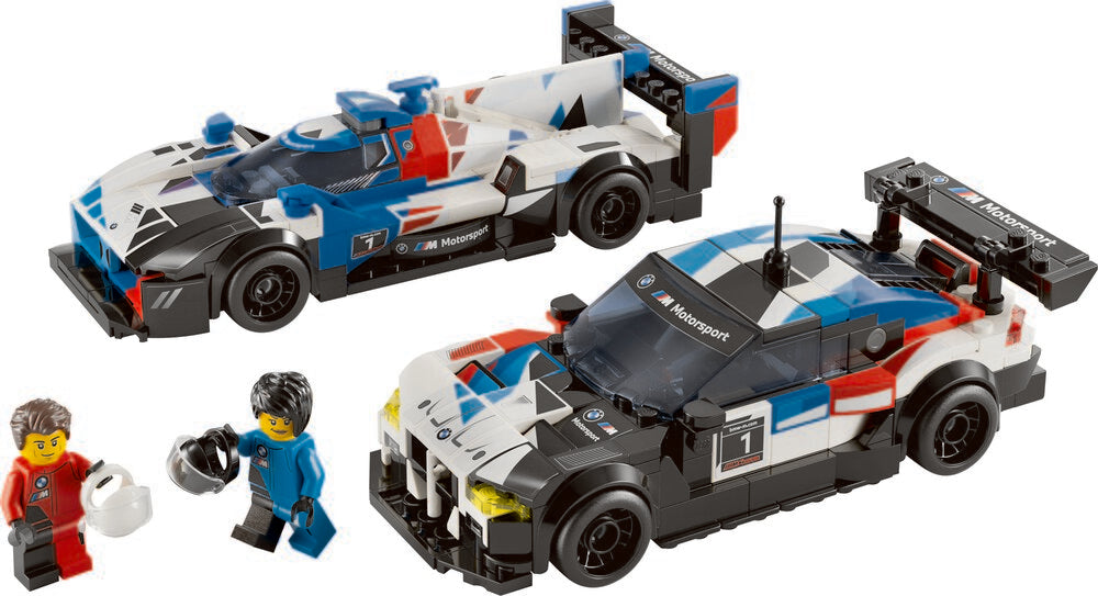 D2 76922 LEGO Speed Champions BMW M4 GT3 og BMW M Hybrid V8-racerbiler