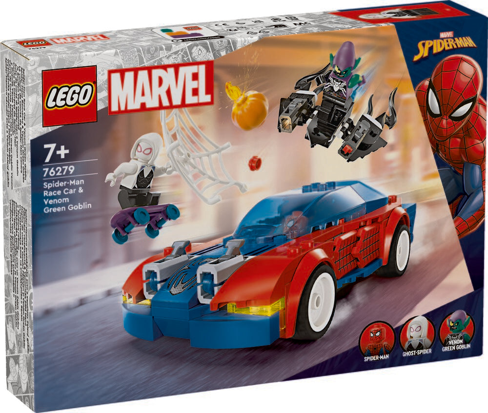 76279 LEGO Super Heroes Marvel Spider-Mans racerbil og Venom Green Goblin