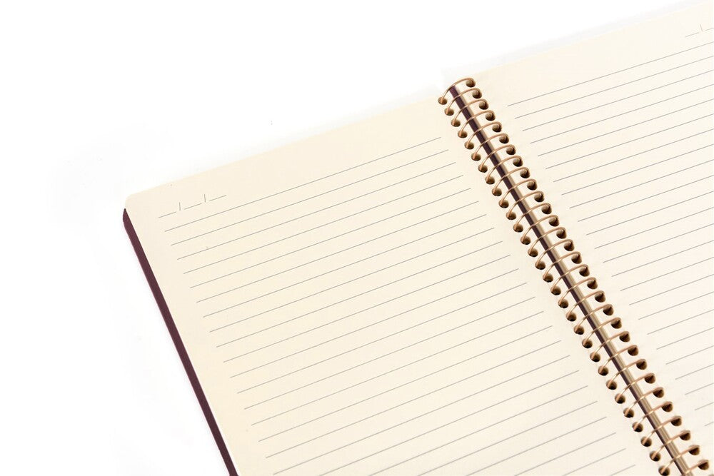 Notesbog KOZO A4 Coffee Linjeret