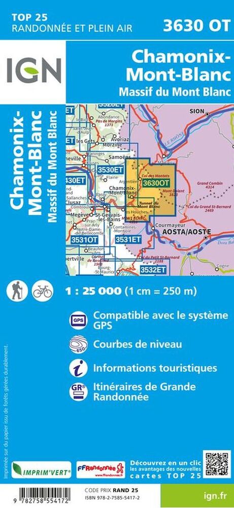 TOP25: 3630 Chamonix - Mont-Blanc Massif Du Mont Blanc