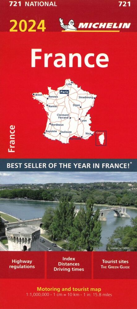 France 2024, Michelin National Map 721