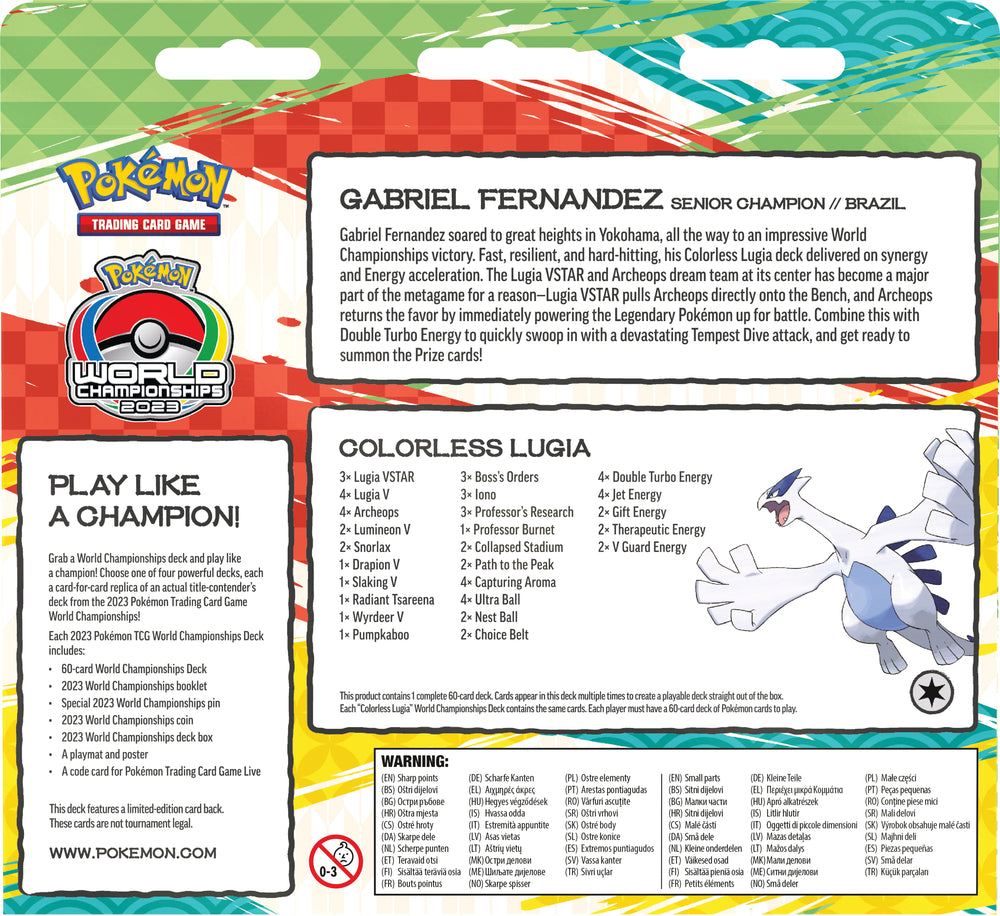 Pokemón World Championship Deck asst