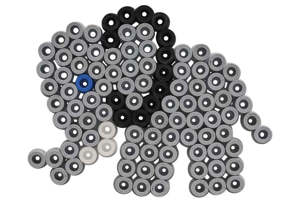 Hama maxi bøtte perler og stiftplade Elefant